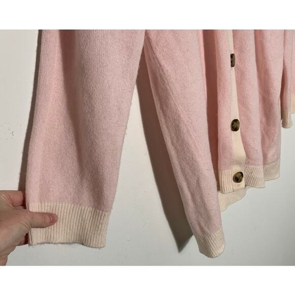 Women’s ATM Oversized Cardigan Cashmere Blend in Fragrance Pink, Size M, EUC - Picture 4 of 5